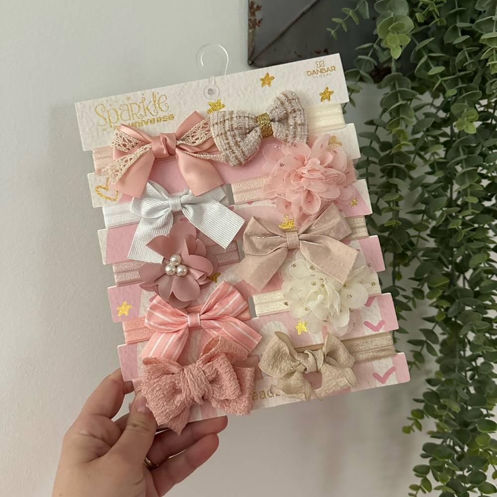 Baby Girl Headband Bow Set